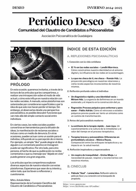 Periódico Deseo Interno